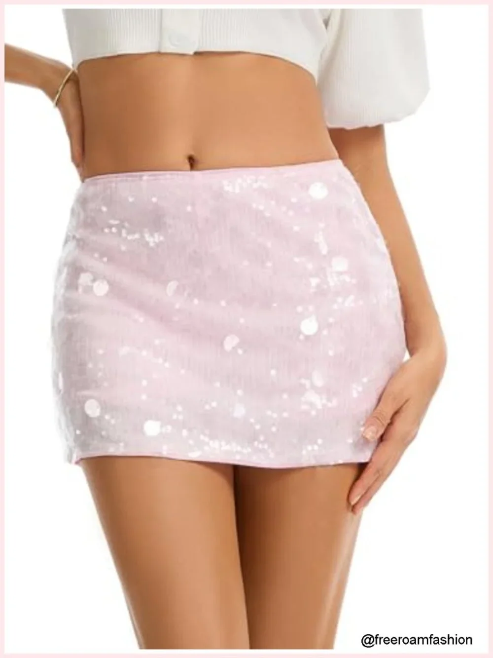 Sequin Mini Skirt with Built-in Shorts for Rave, Festival & Night Out